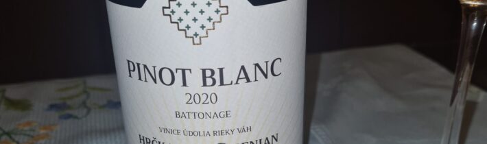 Pinot Blanc 2020 Battonage, vinárstvo Hrčka a Benian, Slovensko